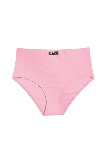 Pink Swim Minimal High Waist Bottom