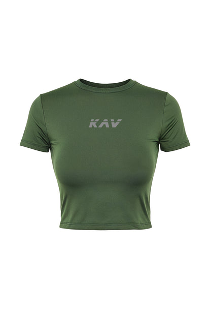 Dark Green Baby Tee