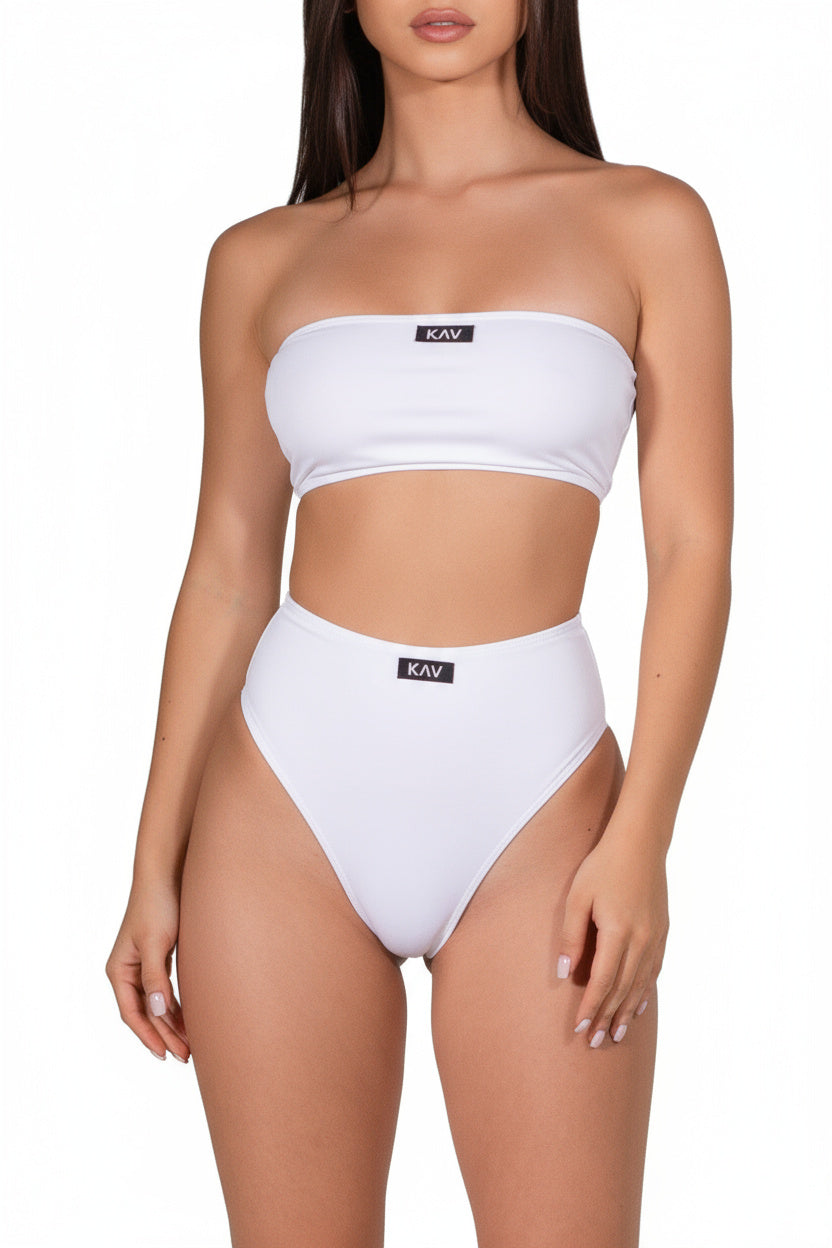 White Swim Tube Top