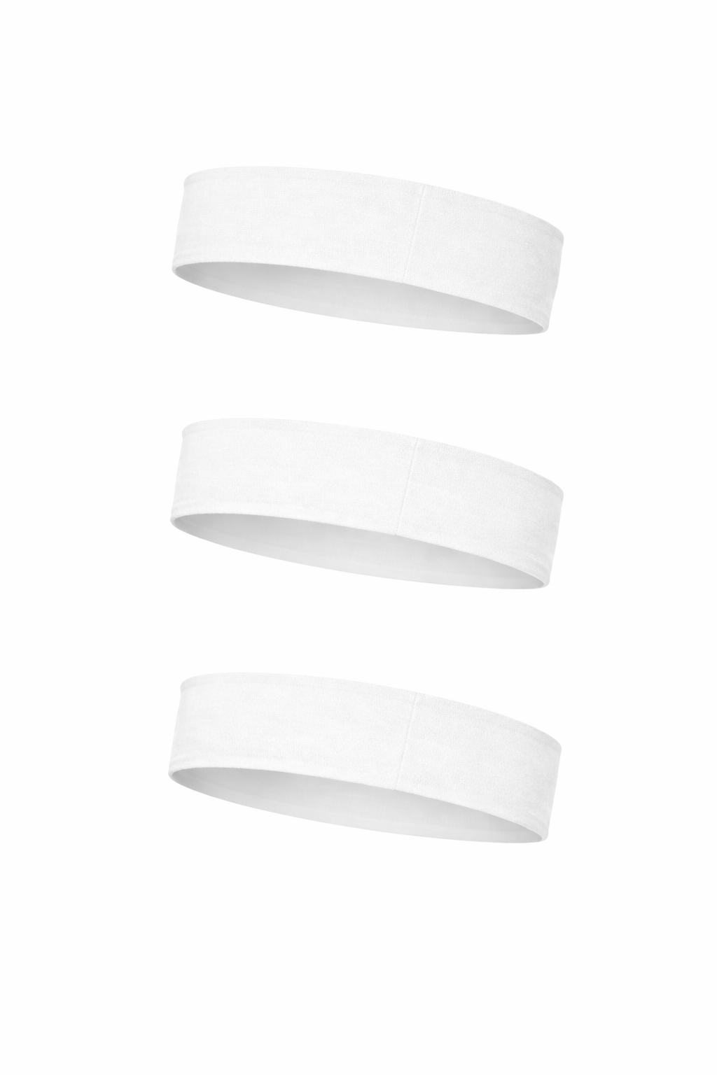 White Cotton Jersey Headband Trio Pack