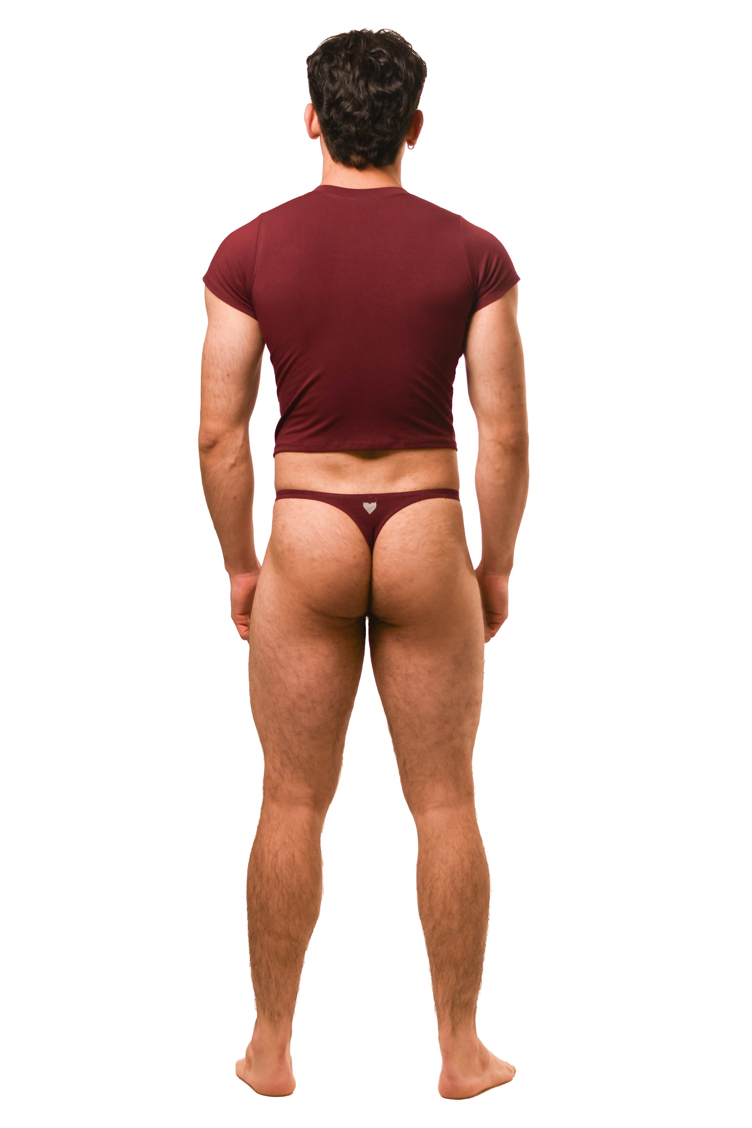 Dark Red Alberto Thong Set