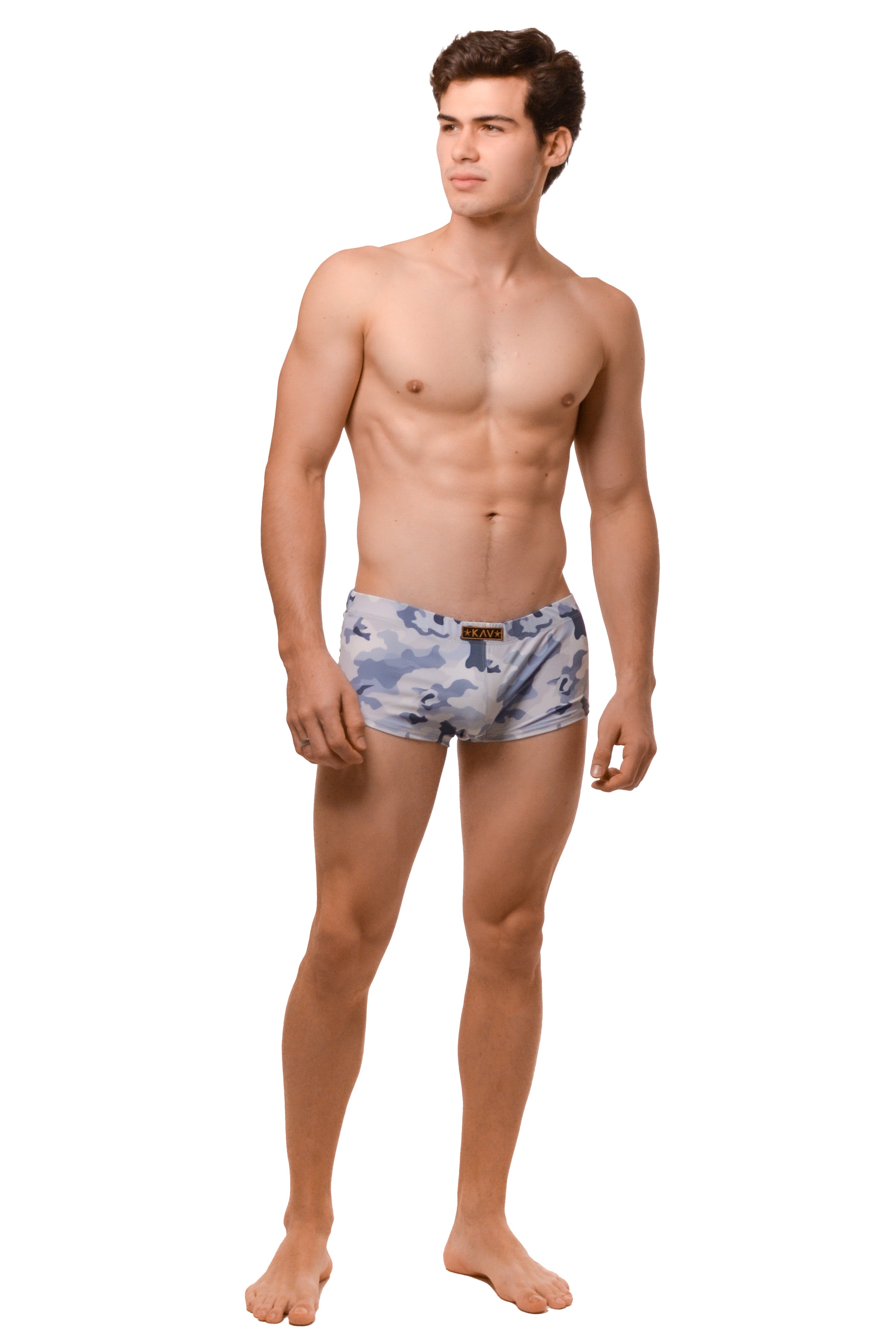 Gray Camo Devils Swim Short