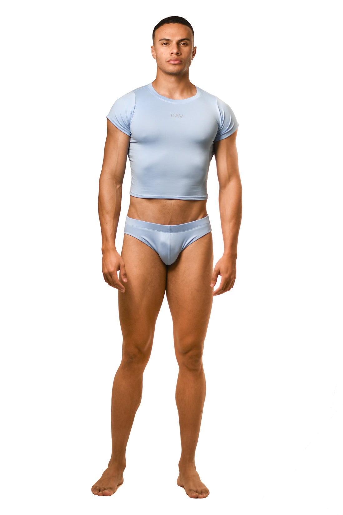 Baby Blue Magnet Baby Tee Brief Set