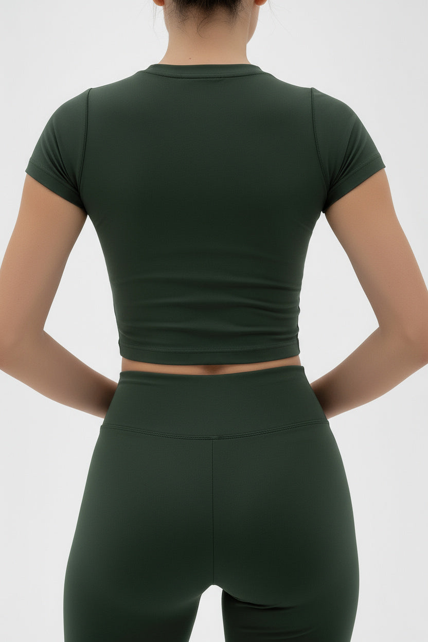 Dark Green Original Cotton Jersey Baby Tee