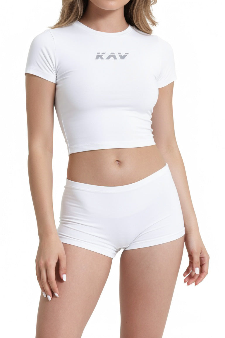 White Baby Tee