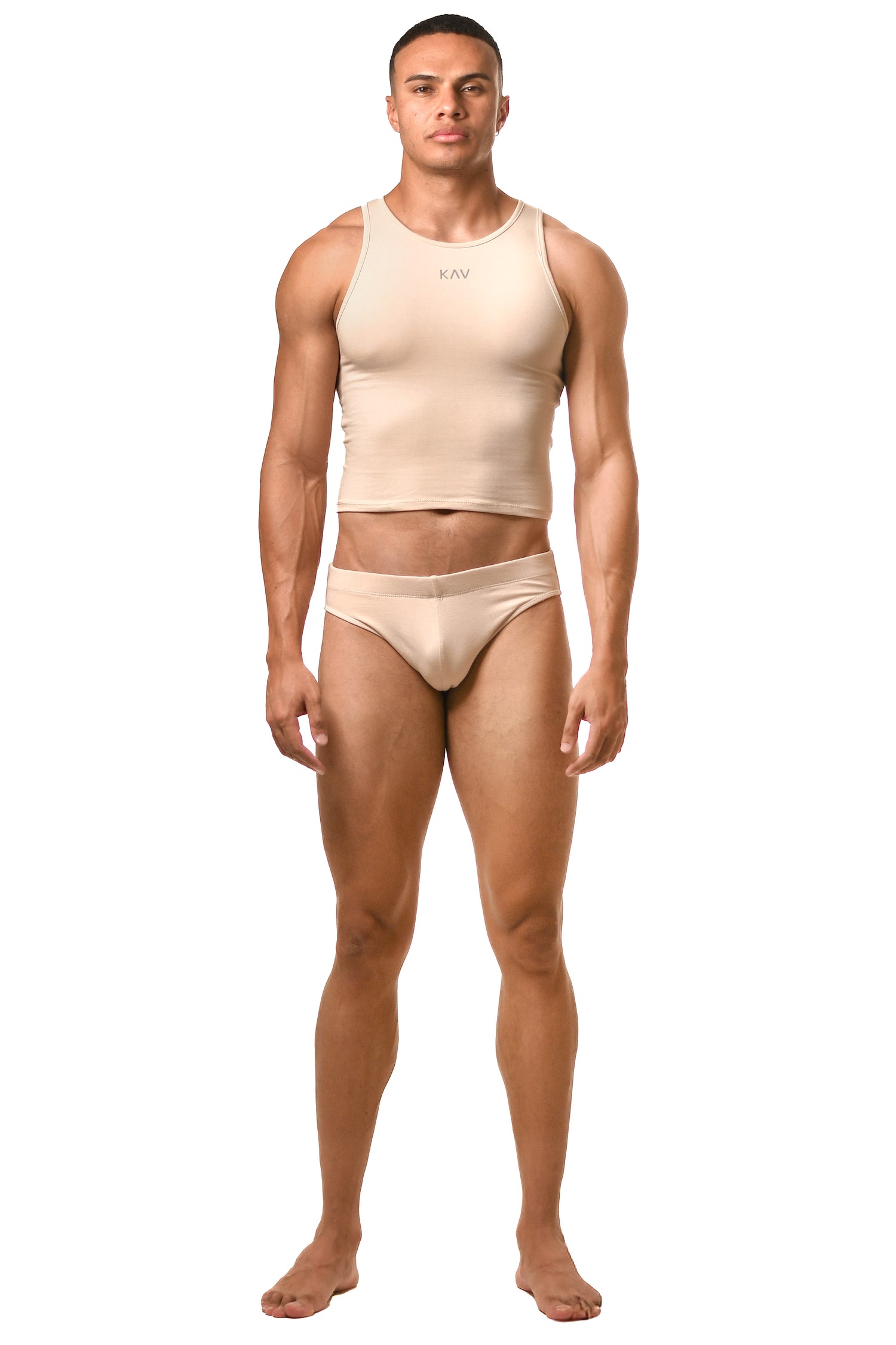 Beige Magnet Tank Top