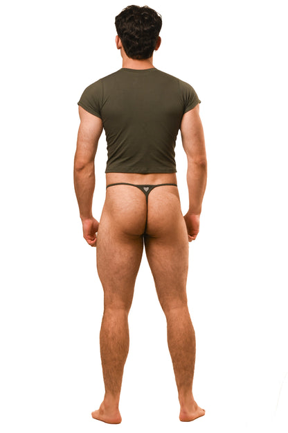 Dark Green Alberto G-String Set