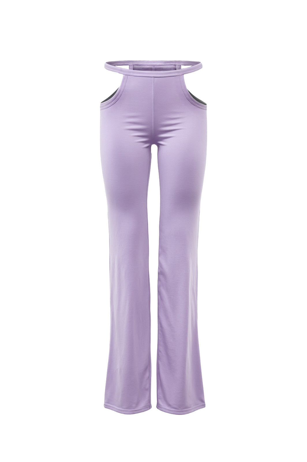 Lilac Waistband Cutout Leggings