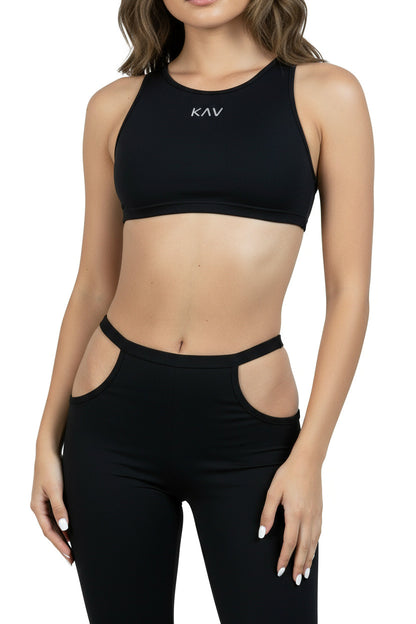 Black Magnet Super Cropped Tank