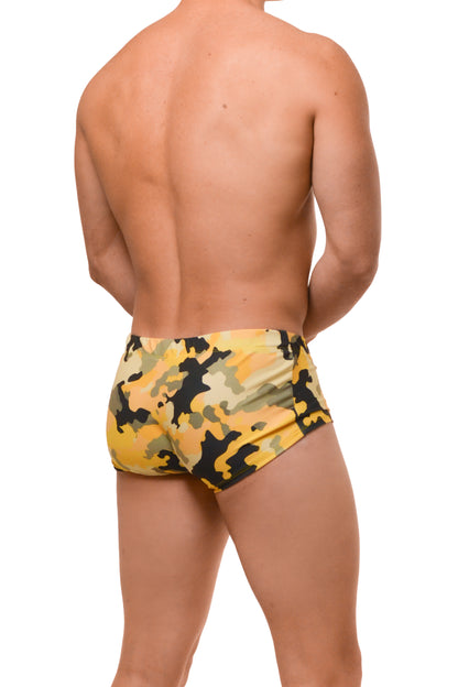 Yellow Camo Devils Swim Short