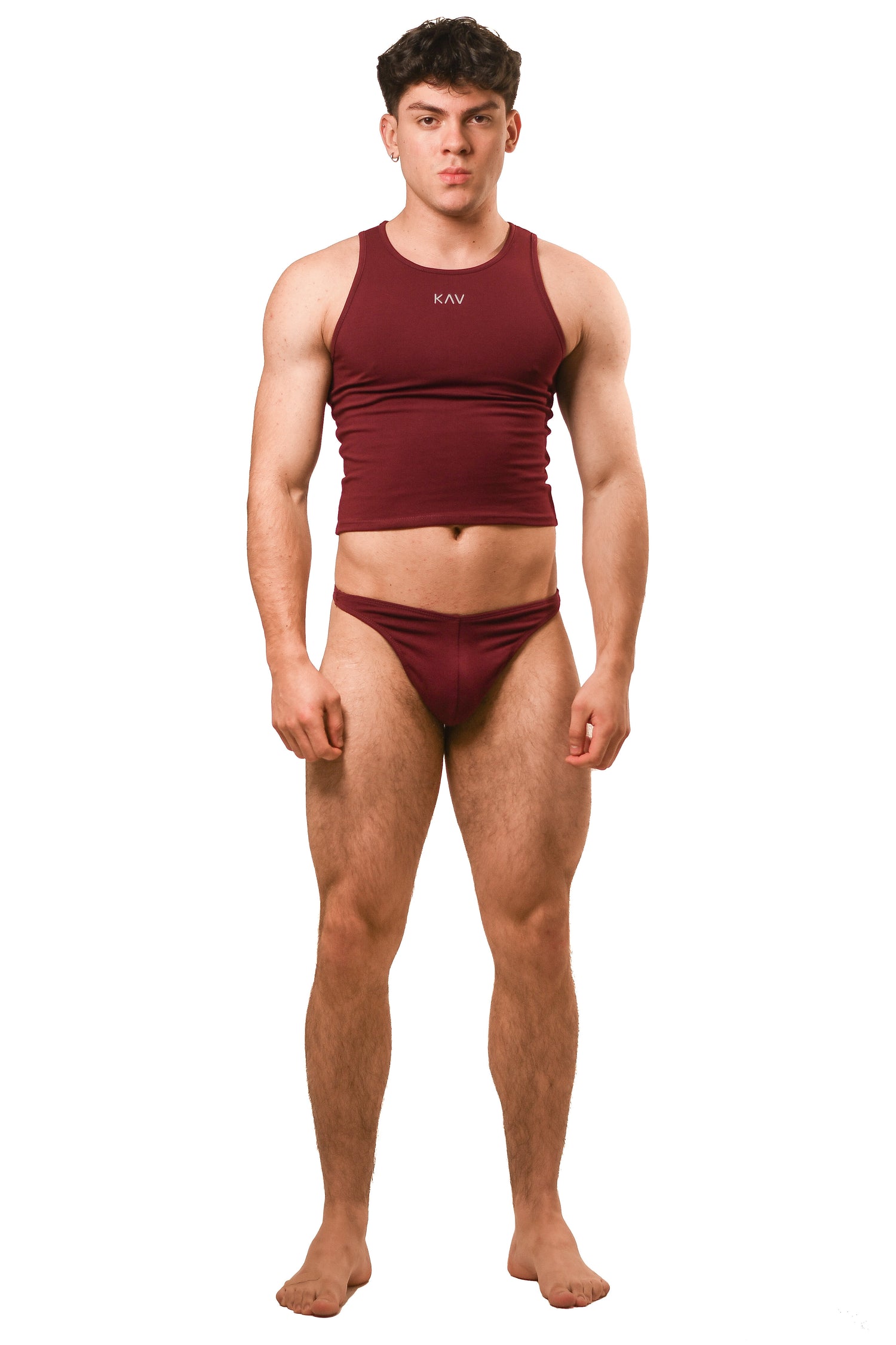 Dark Red Magnet Tank Top