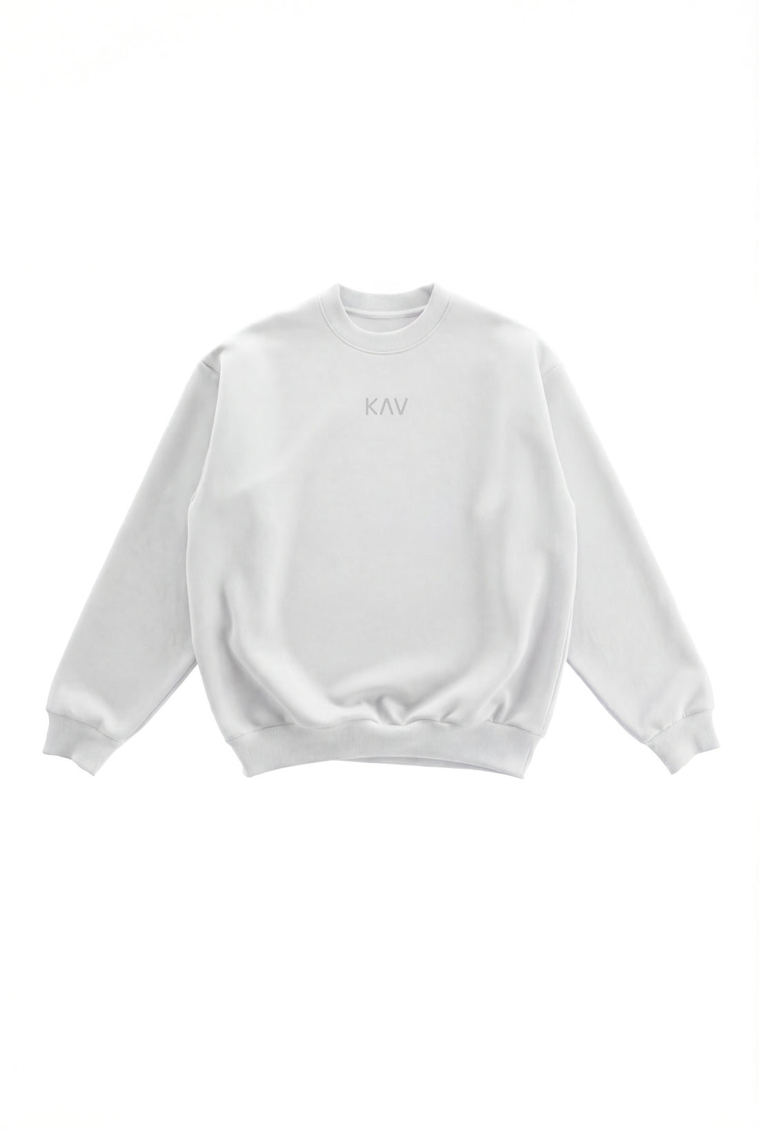 White Original Oversized Crewneck Sweater