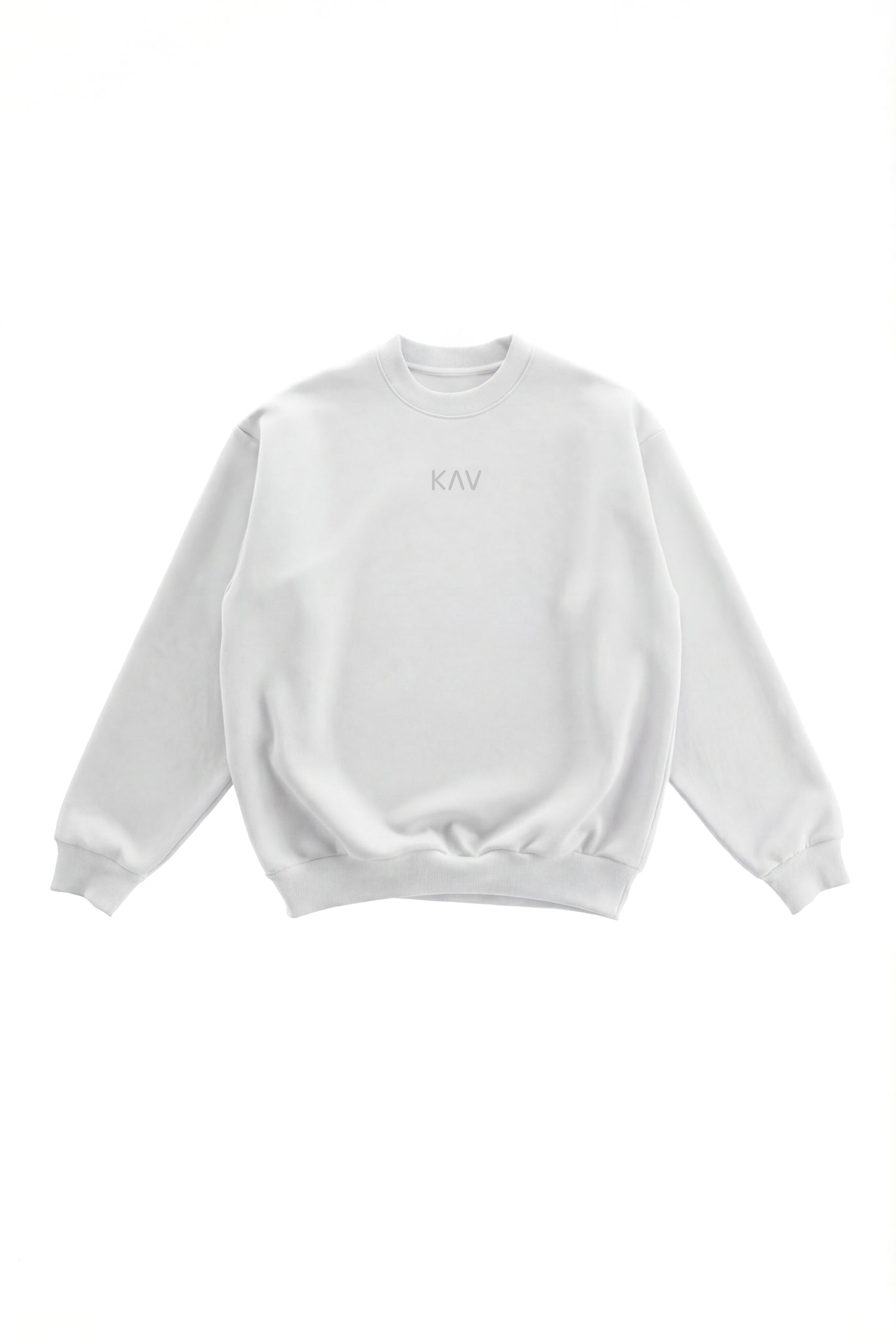 White Original Oversized Crewneck Sweater