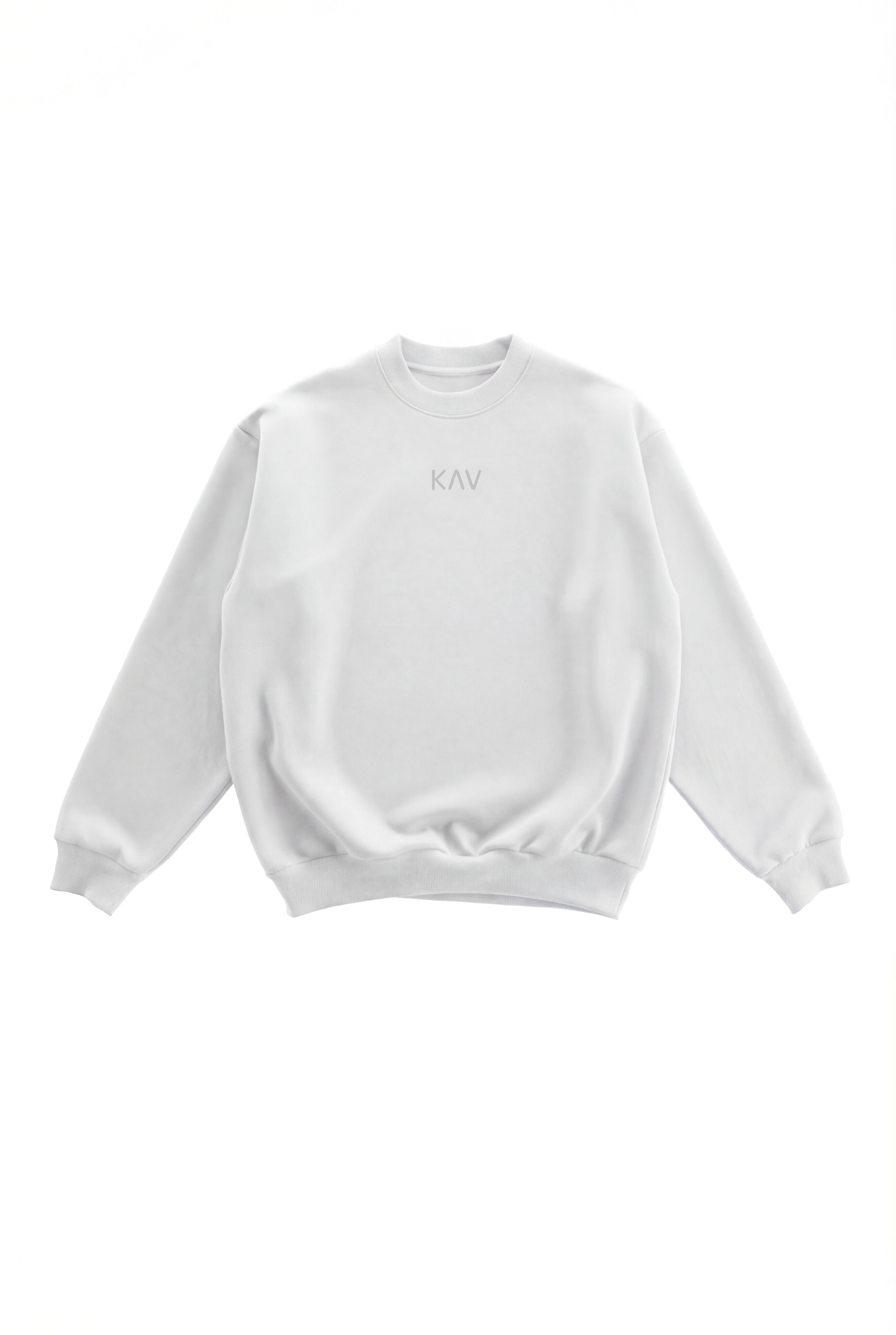 White Original Oversized Crewneck Sweater