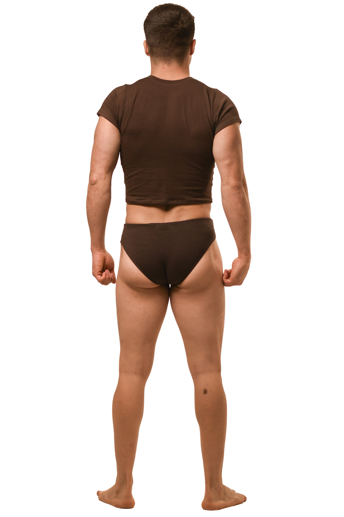 Hot Brown Alberto Brief Set