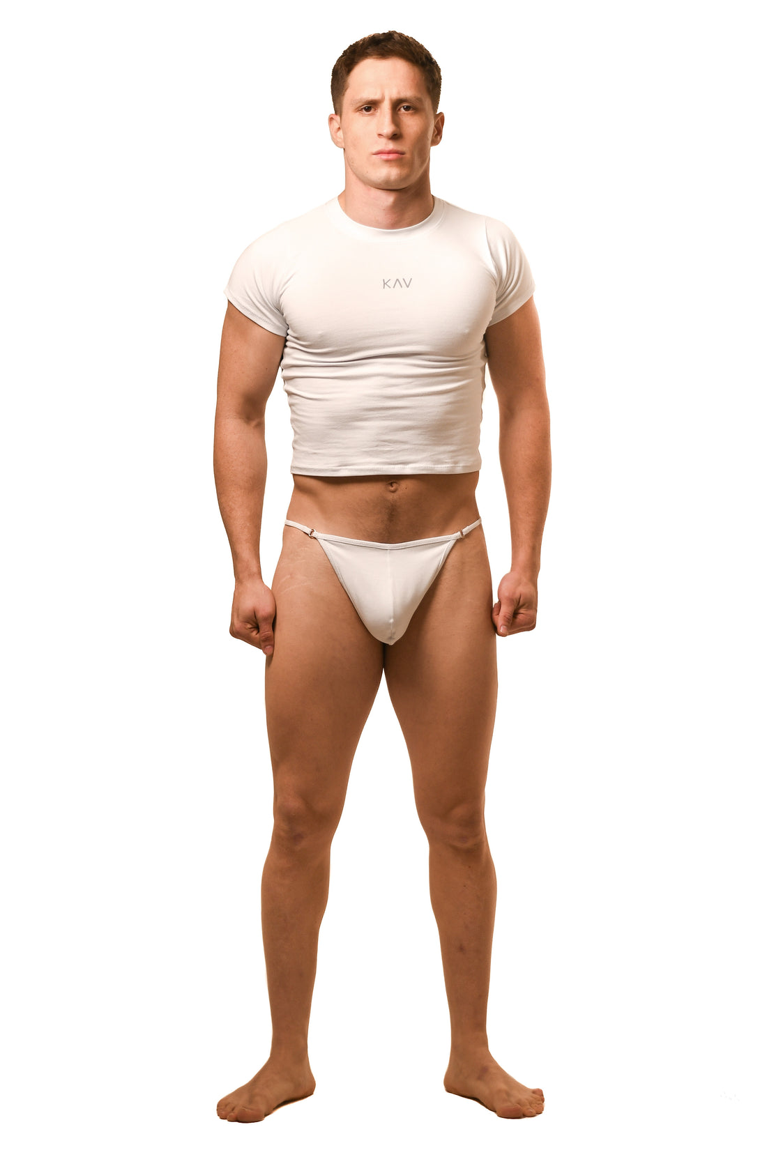 White Alberto G-String Set
