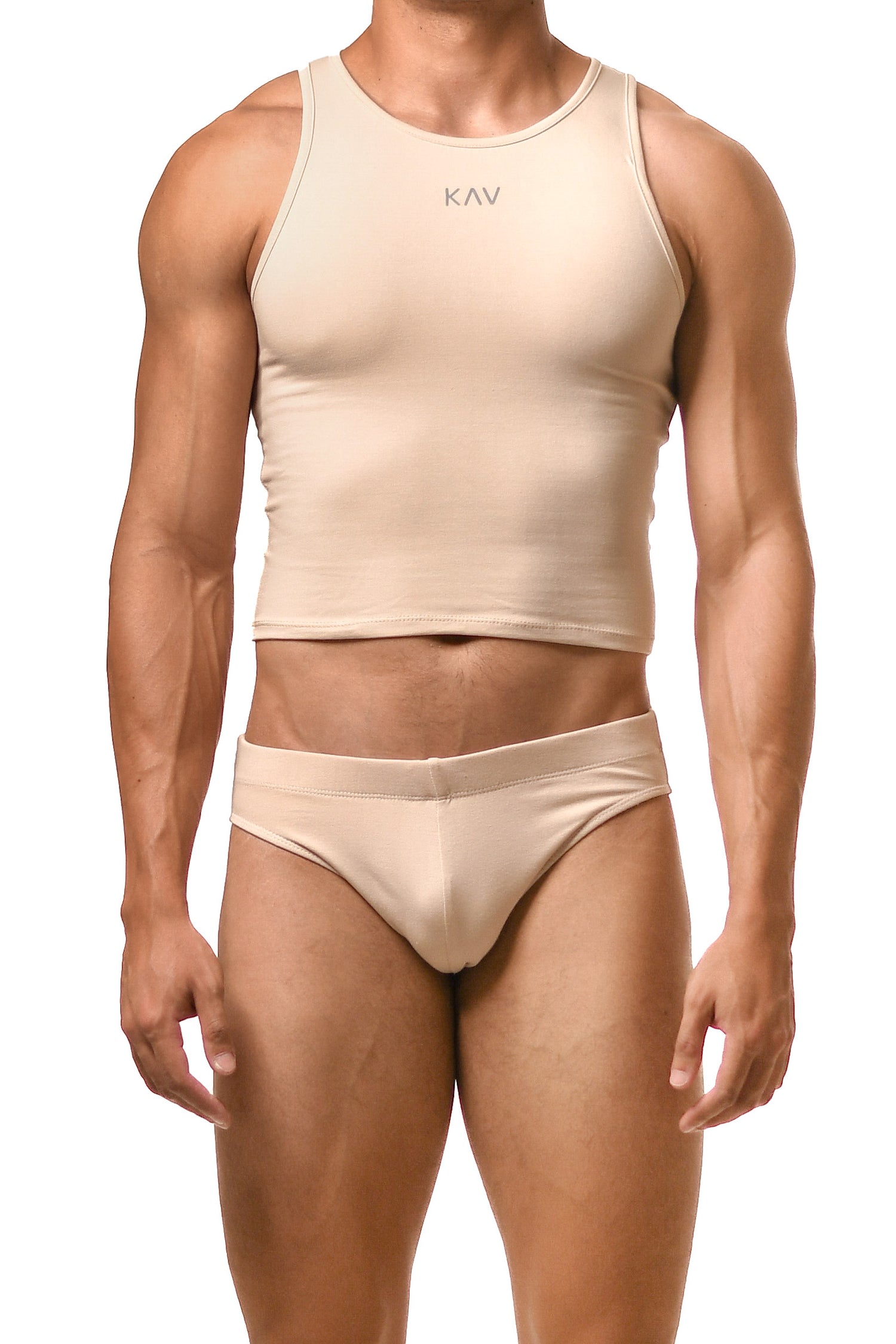Beige Magnet Tank Top