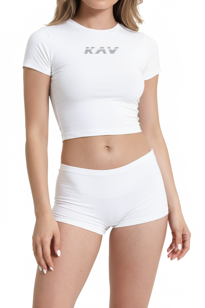 White Baby Tee