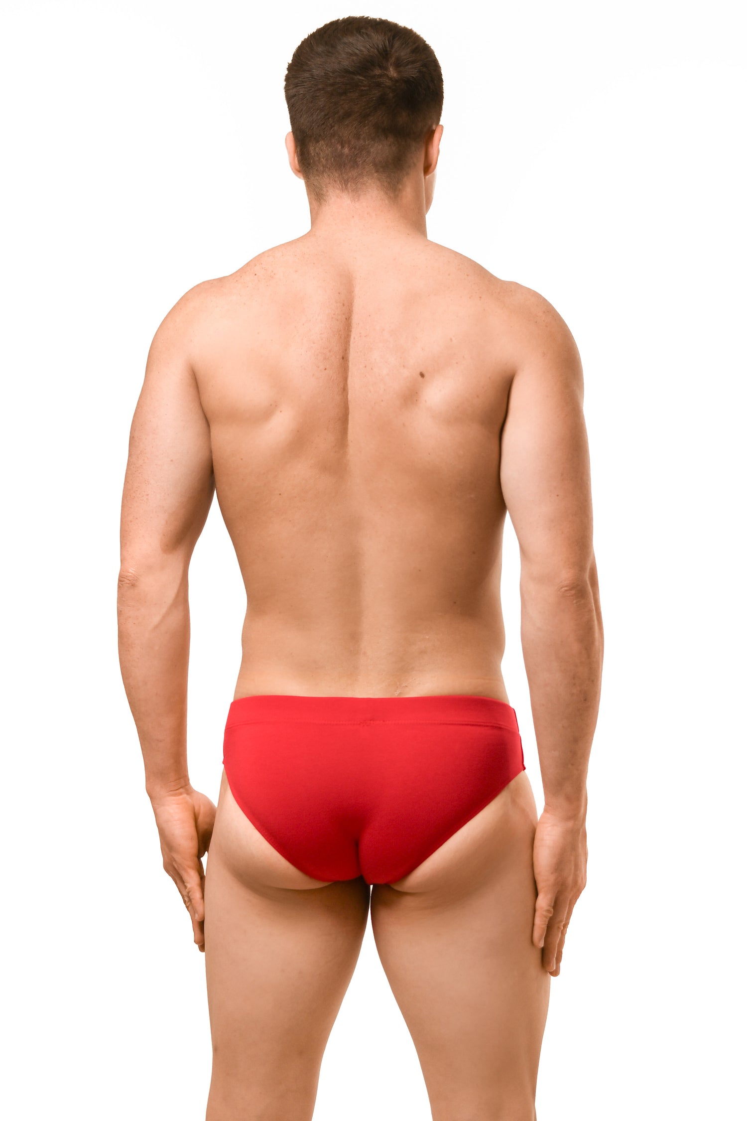 Red Cotton Jersey Brief