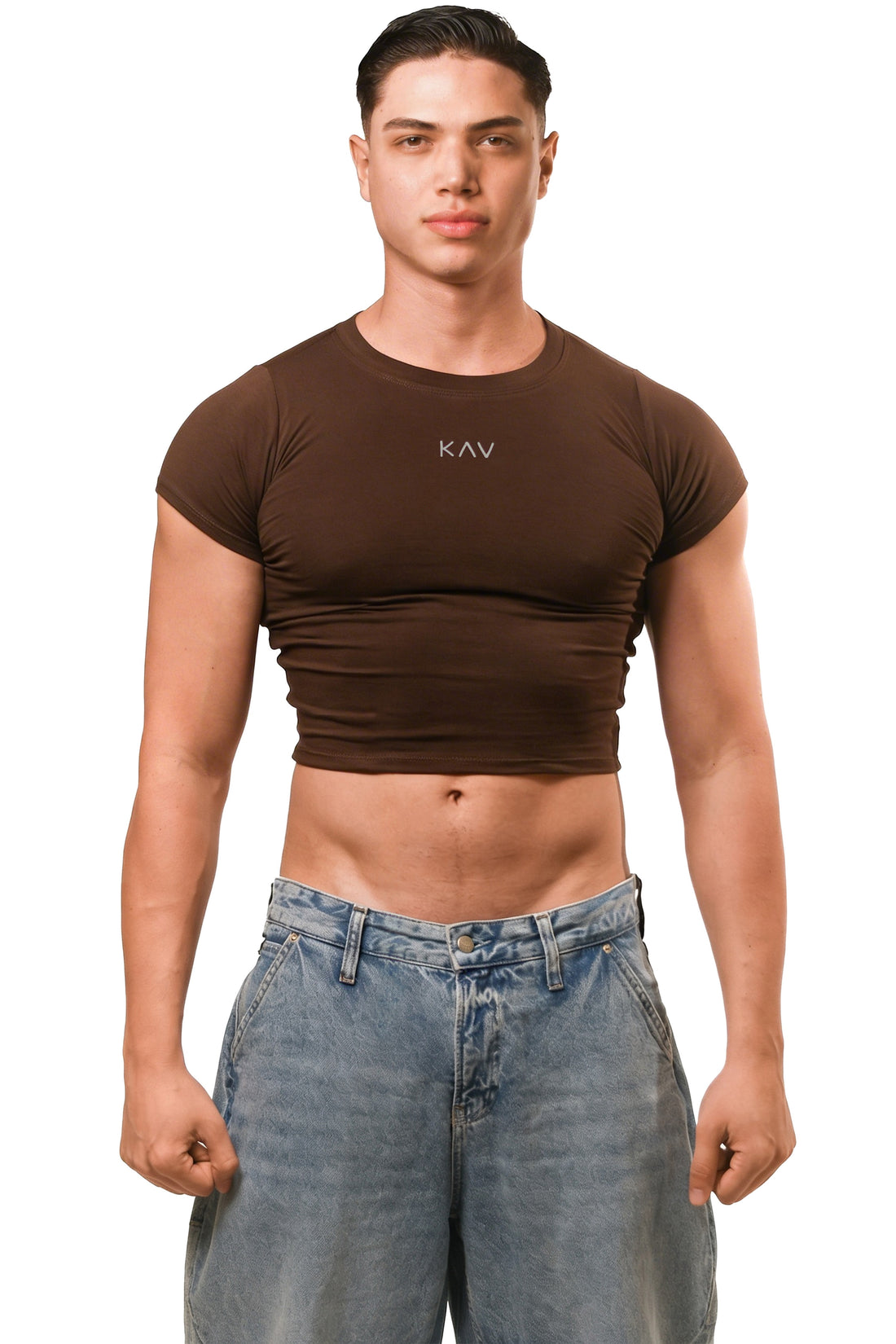 Dark Brown Magnet Baby Tee