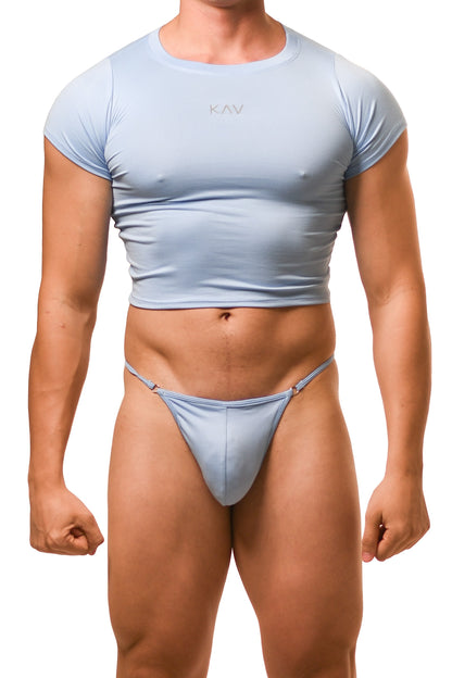 Baby Blue Alberto G-String Set
