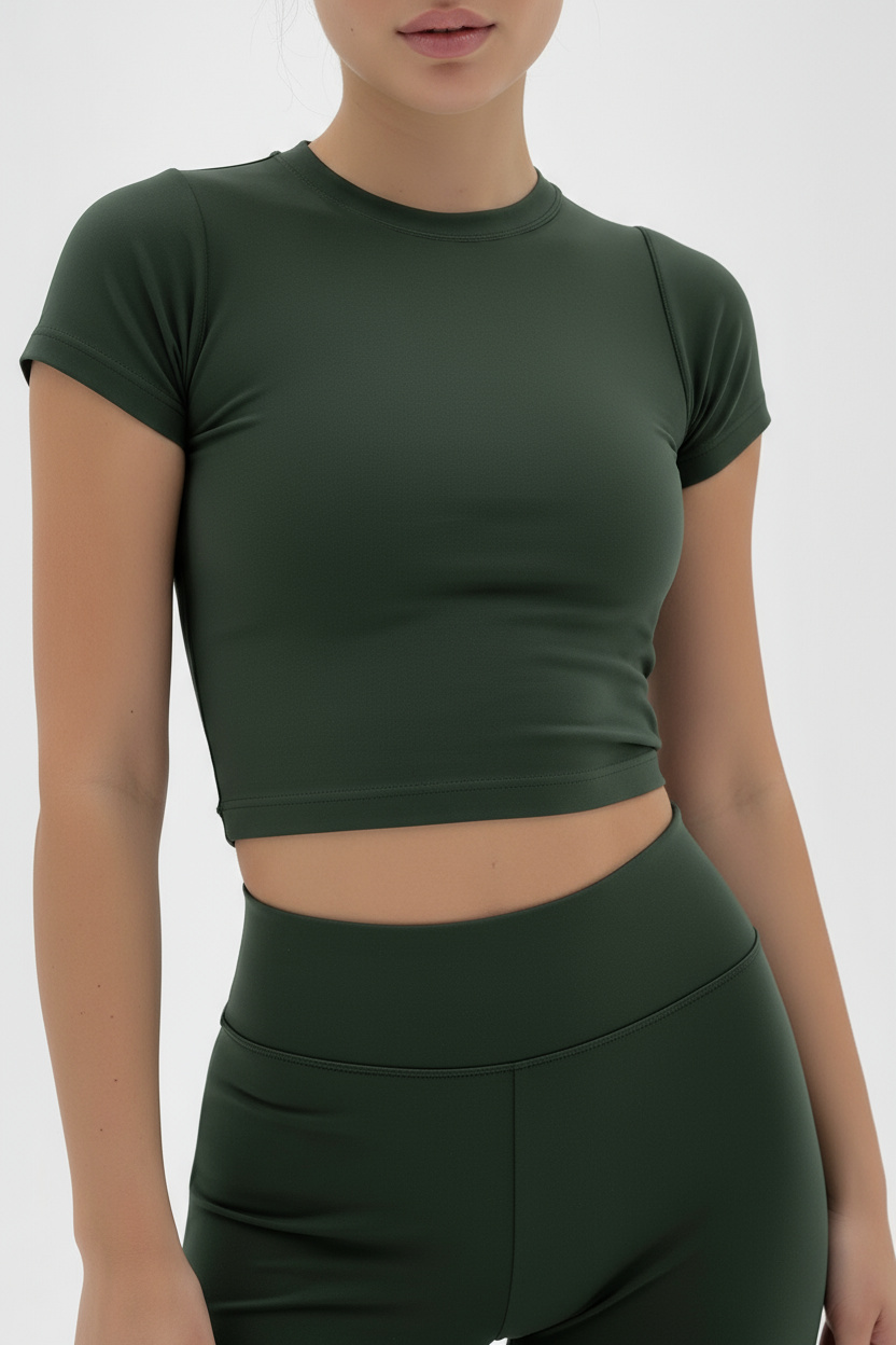 Dark Green Original Cotton Jersey Baby Tee