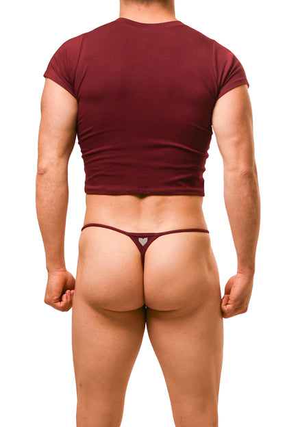 Dark Red Alberto G-String Set