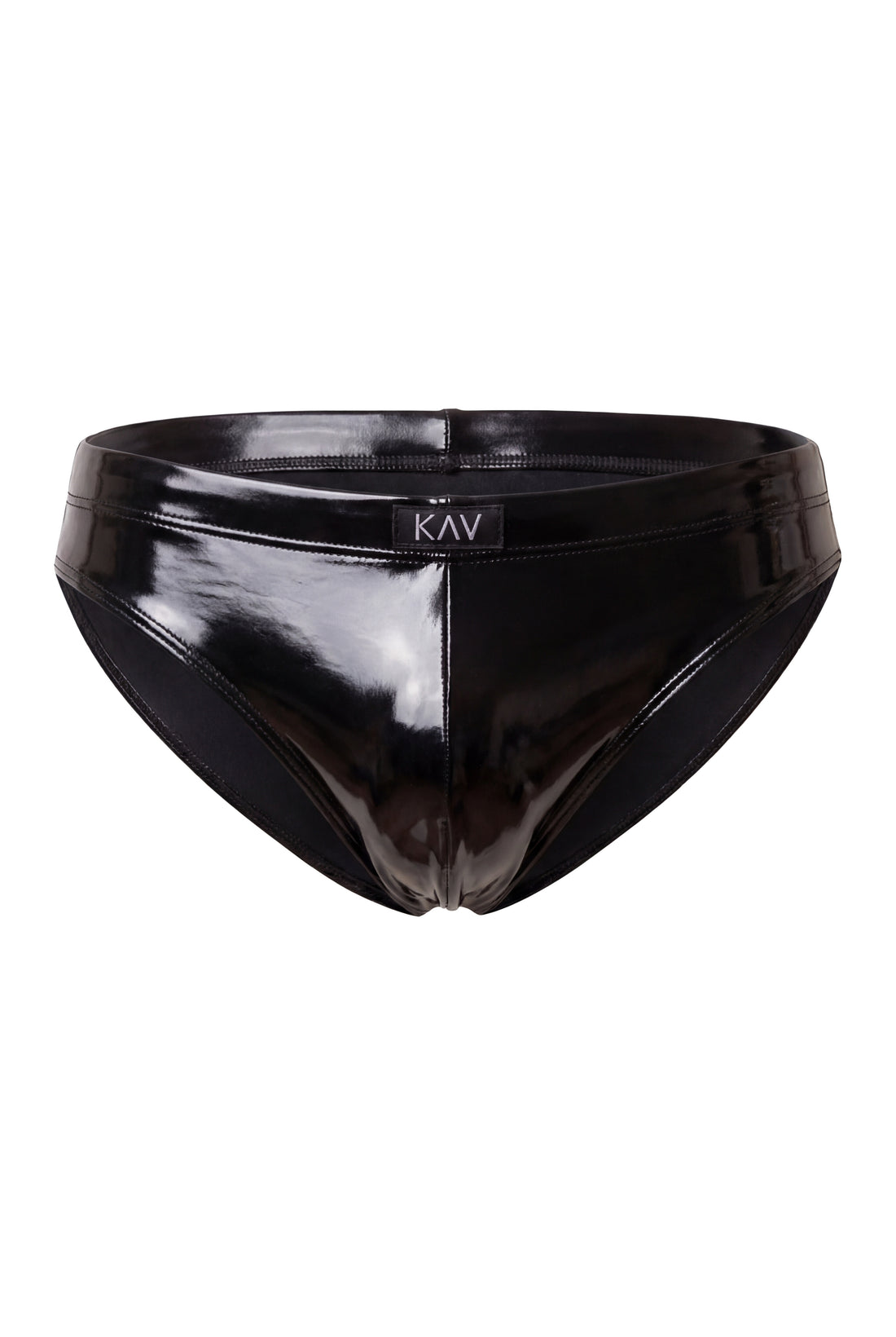 Metallic Black Minimal Swim Brief