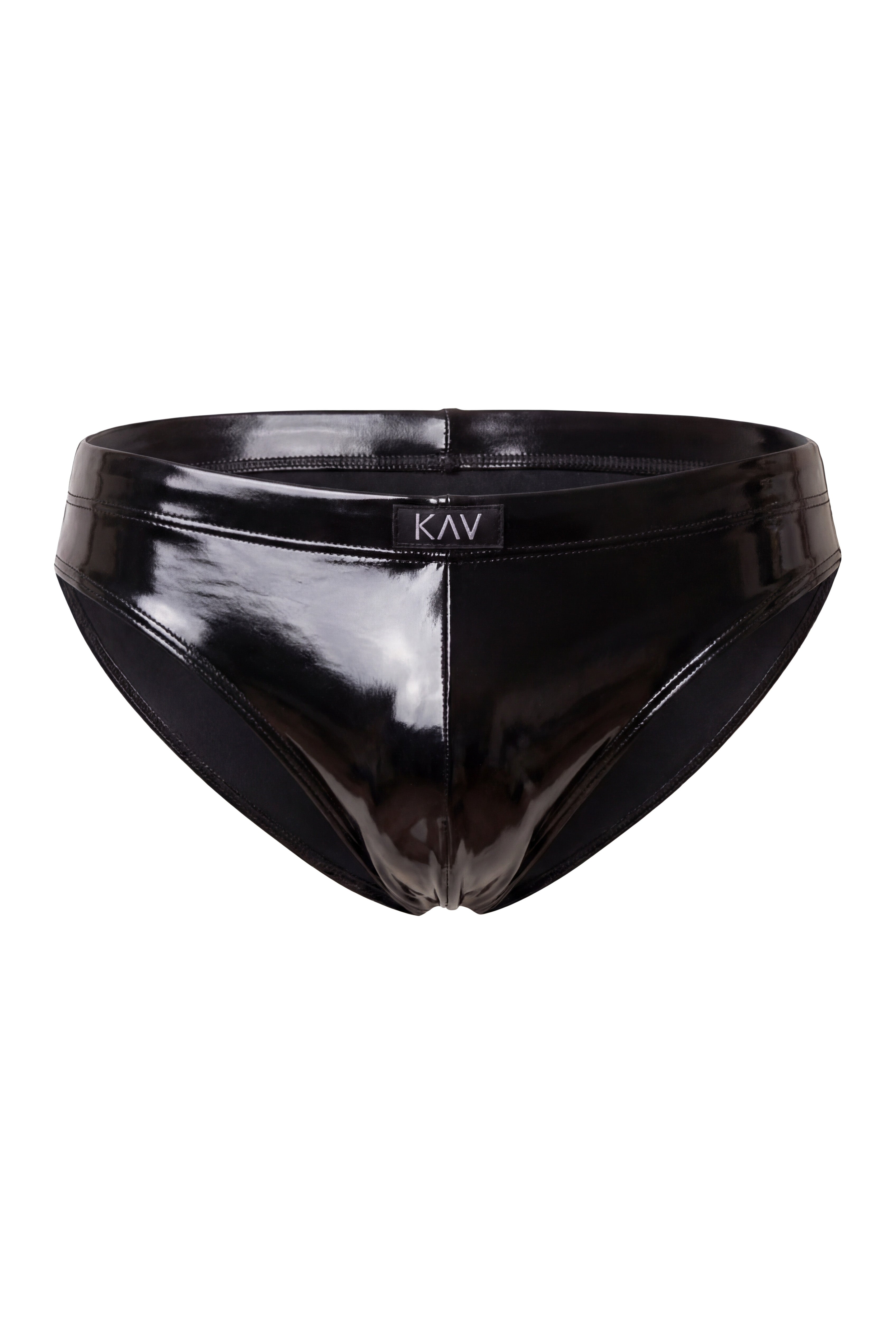 Metallic Black Minimal Swim Brief