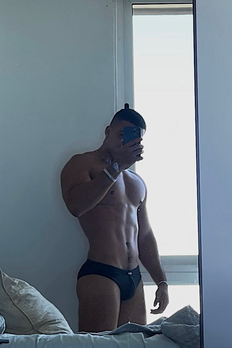 Black Minimal Swim Brief