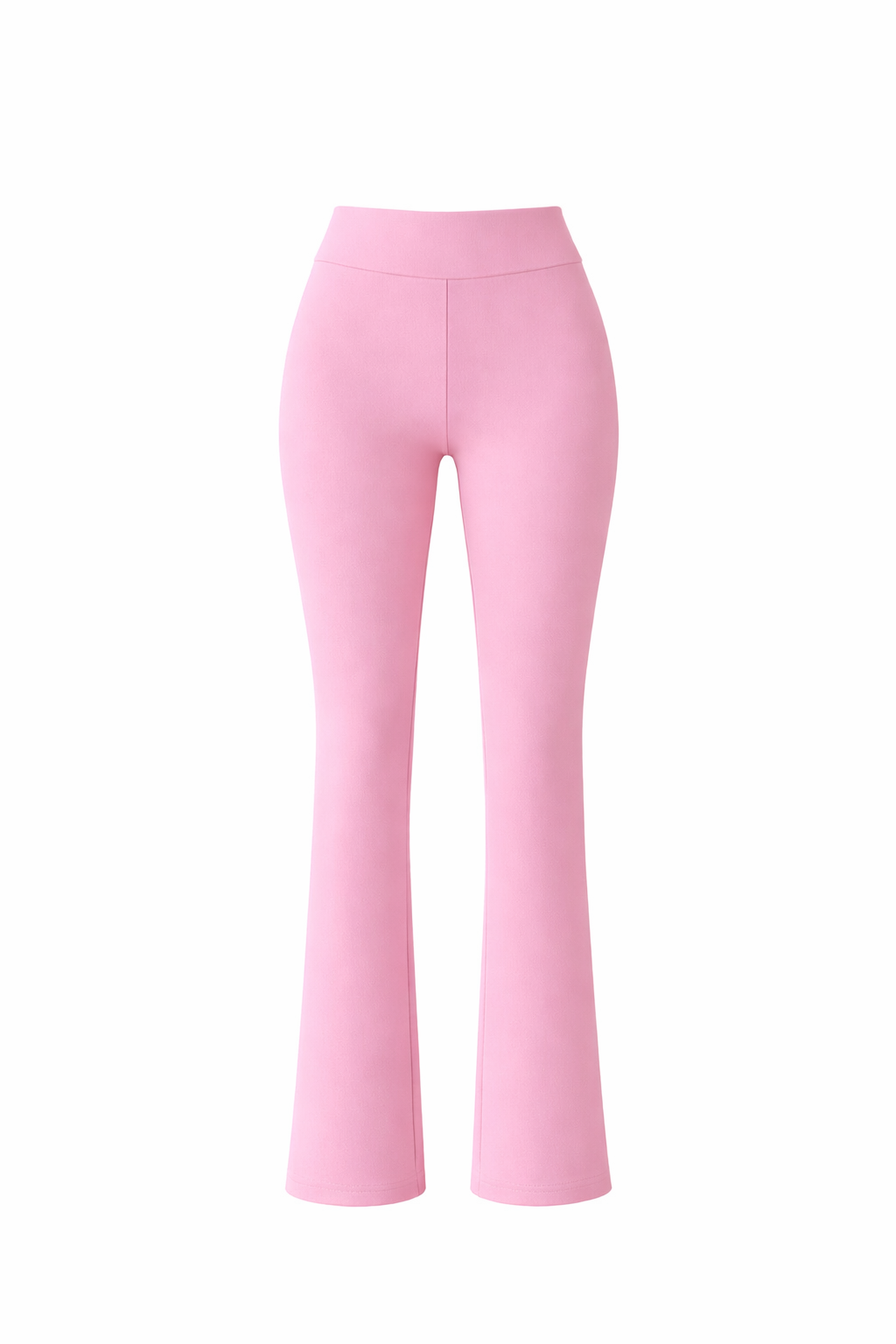 Pink Basic Straight-Cut Cotton Jersey Leggings