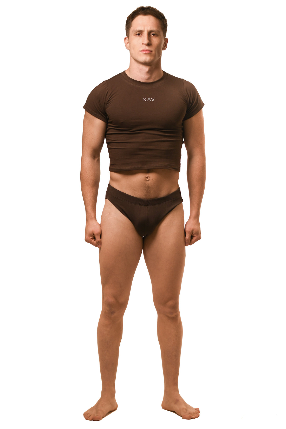 Hot Brown Alberto Brief Set