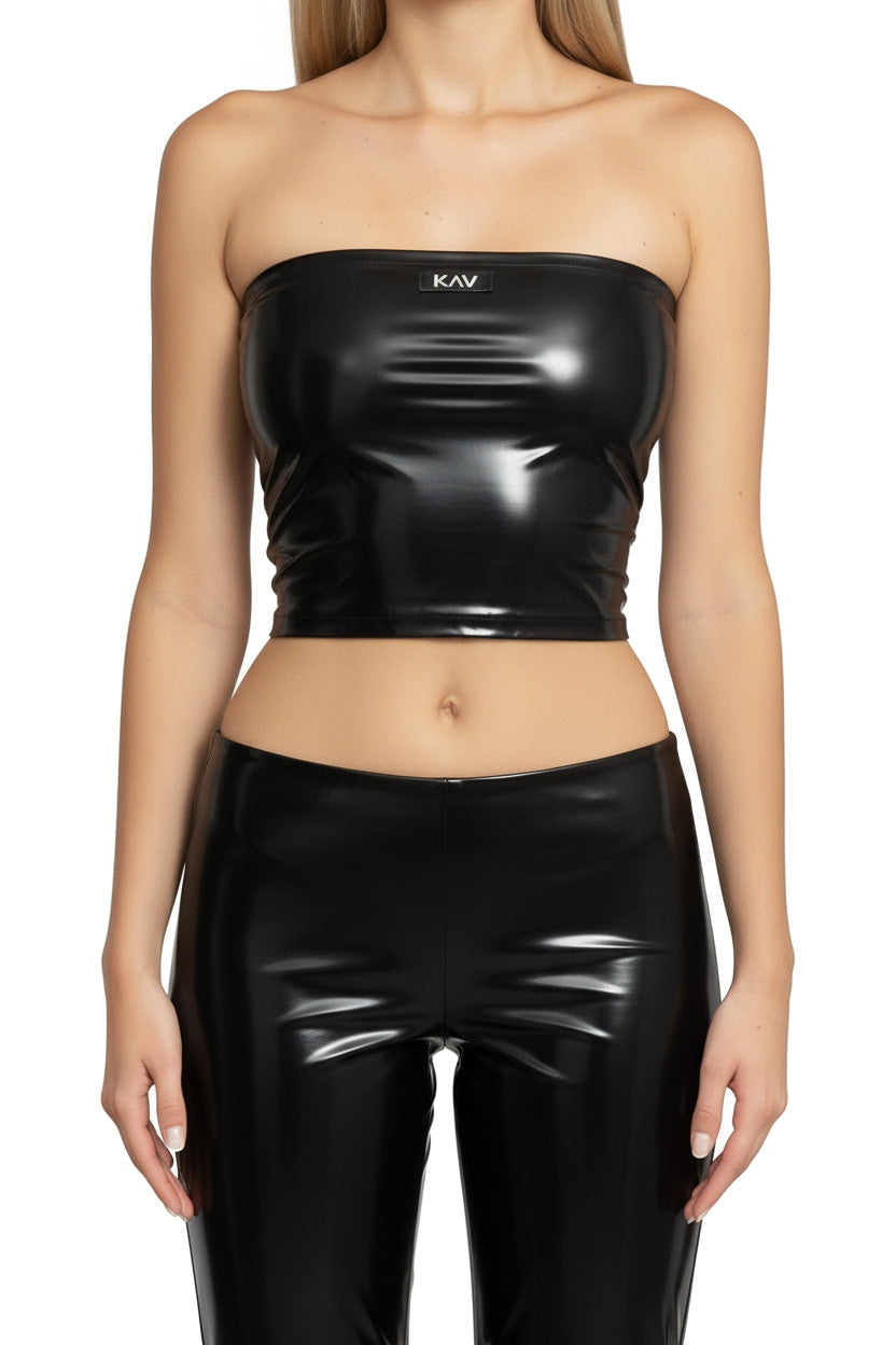 Black Latex Minimal Corset