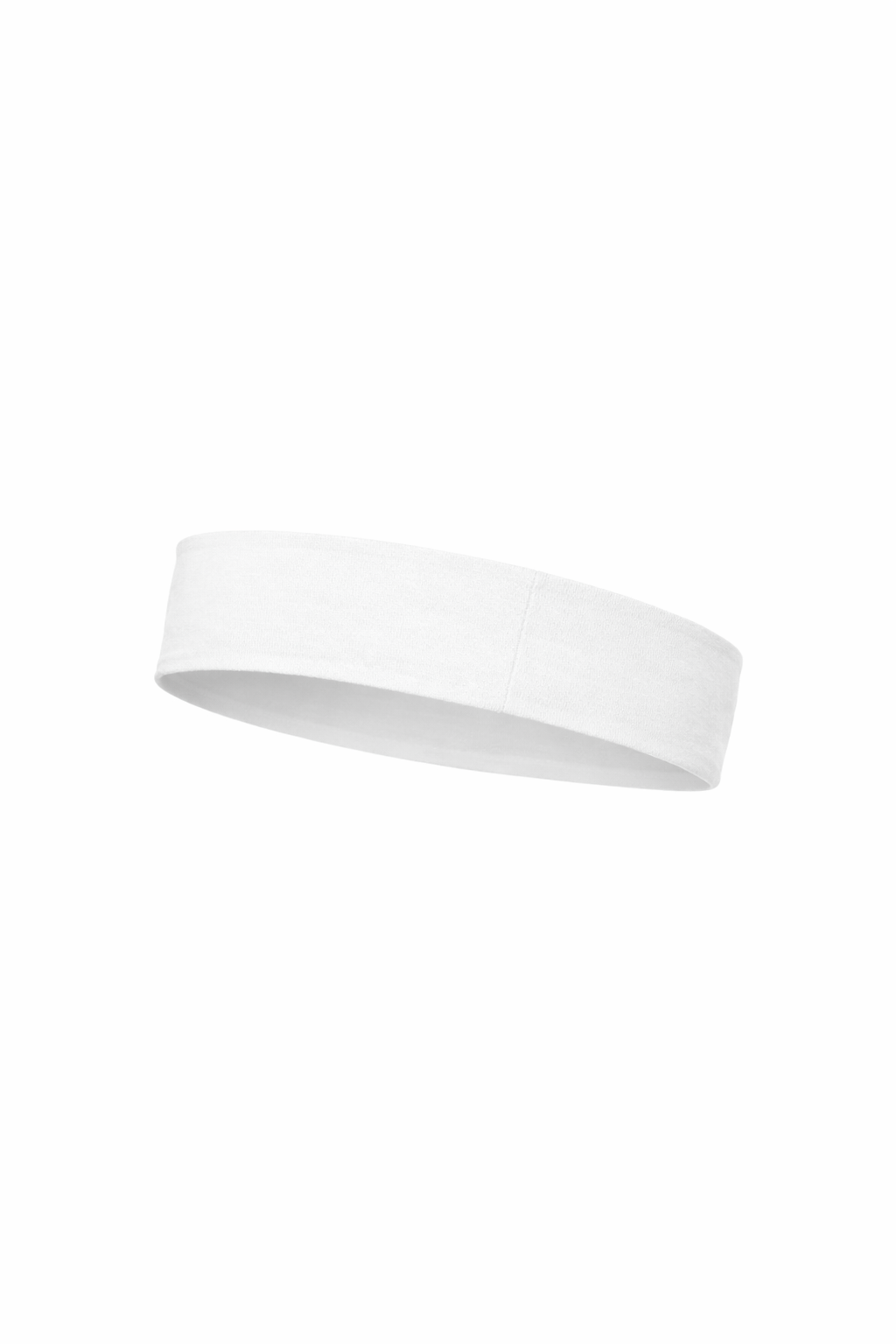 White Cotton Jersey Headband