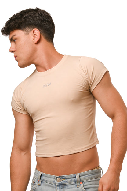 Beige Magnet Baby Tee