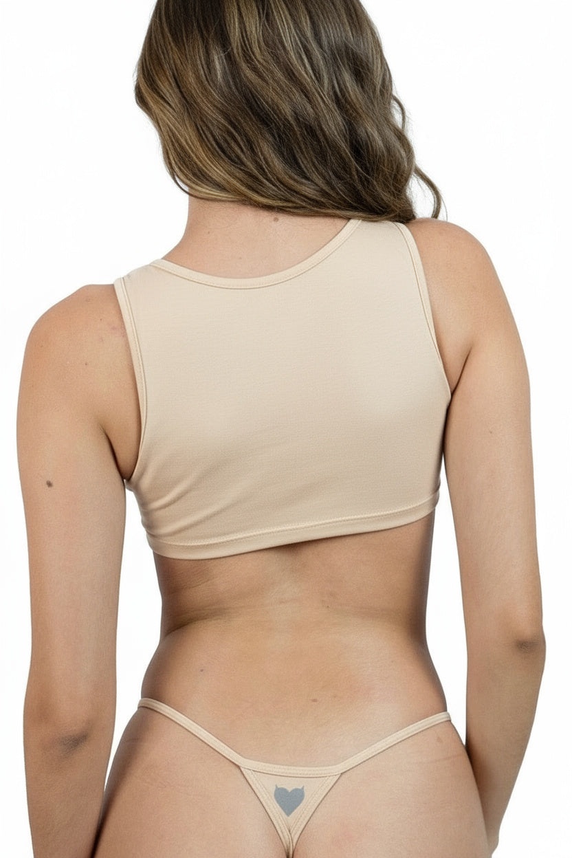 Beige Woman G-String Thong