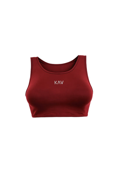 Dark Red Original Super Cropped Tank Top