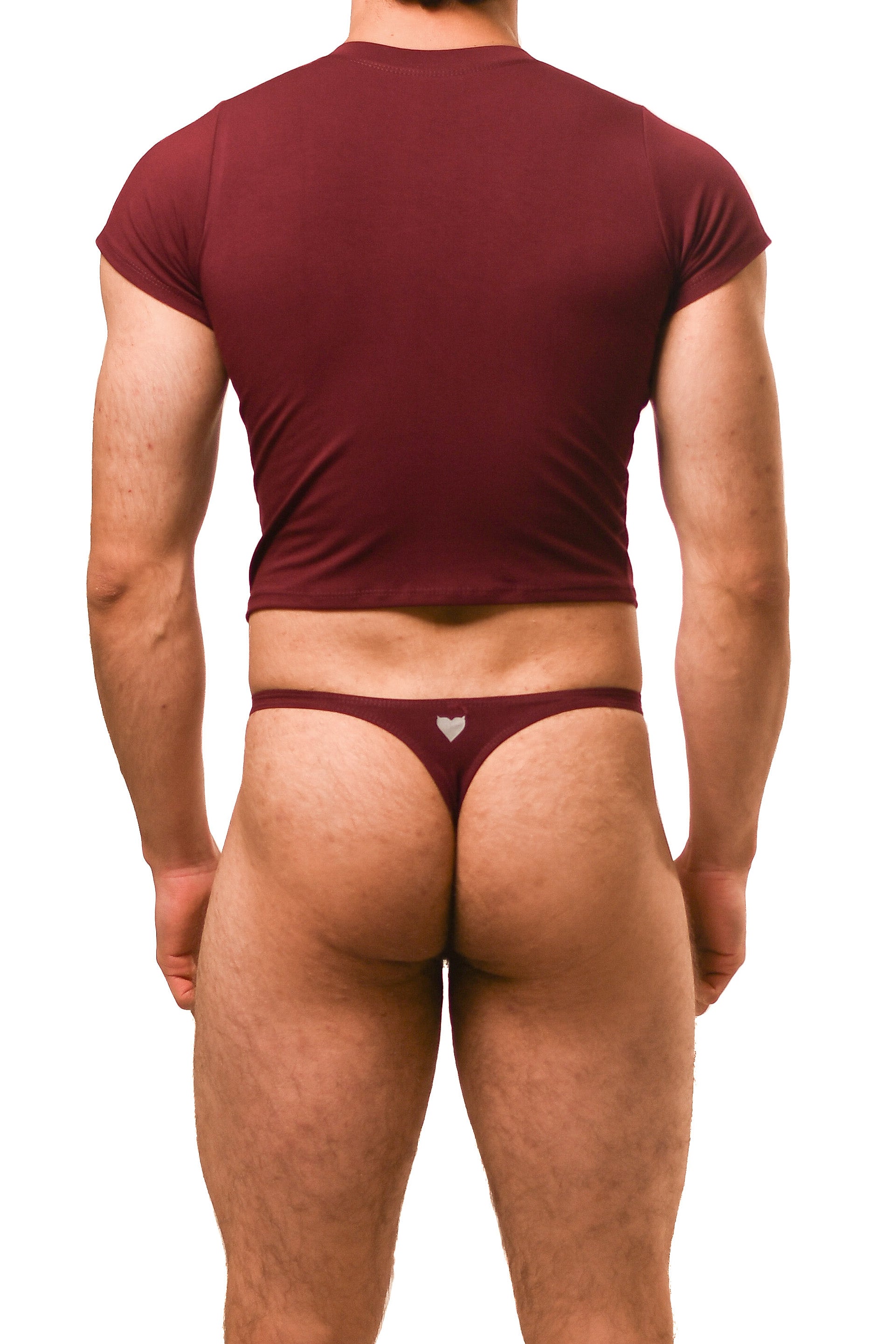 Dark Red Alberto Thong Set