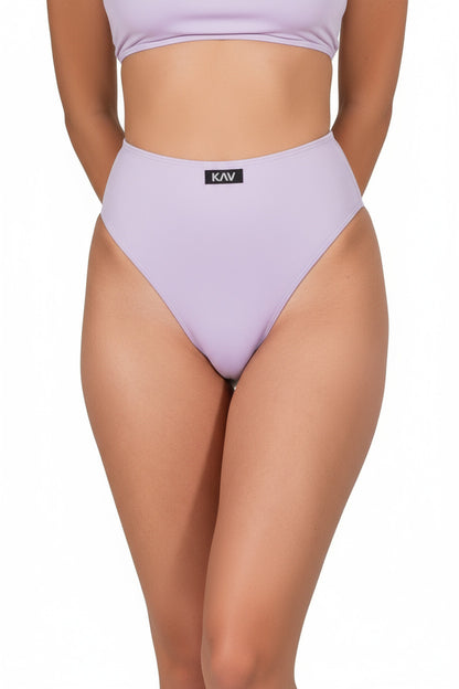 Lilac Swim Minimal High Waist Bottom