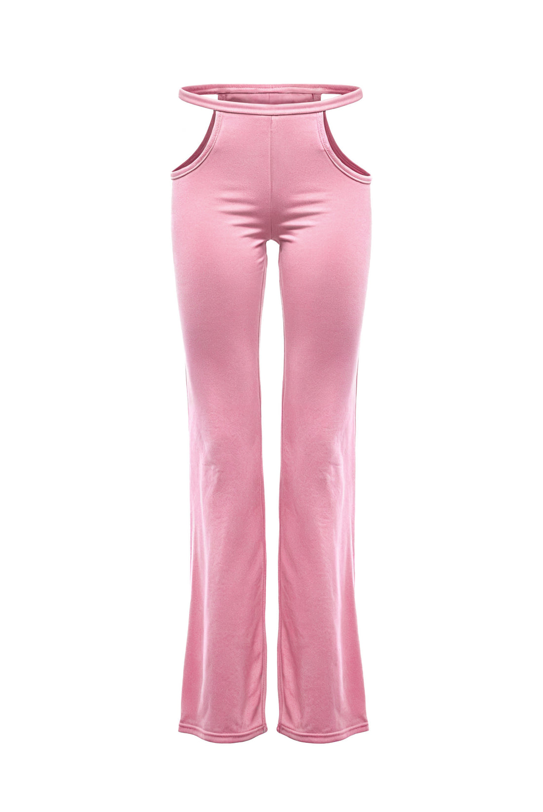 Pink Waistband Cutout Leggings