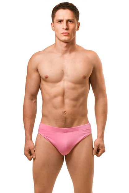 Pink Cotton Jersey Brief