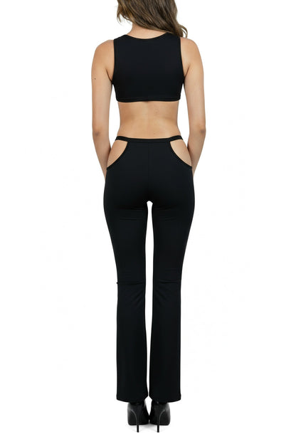 Black Magnet Super Cropped Tank