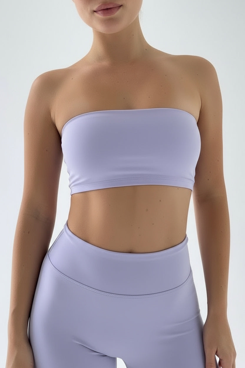 Lilac Original Cotton Jersey Mini Bandeau Top