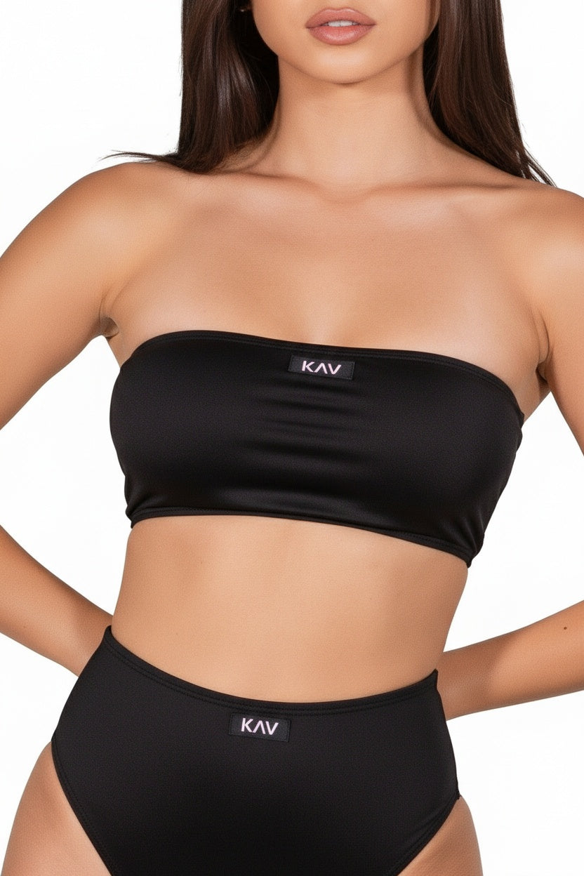 Black Swim Tube Top