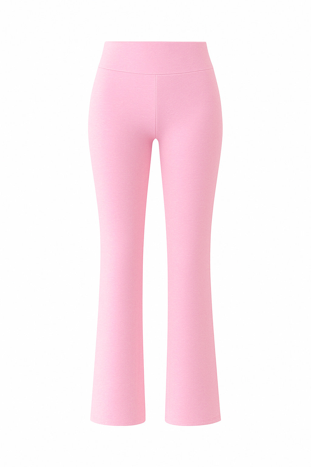Pink Basic Straight-Cut Cotton Jersey Leggings