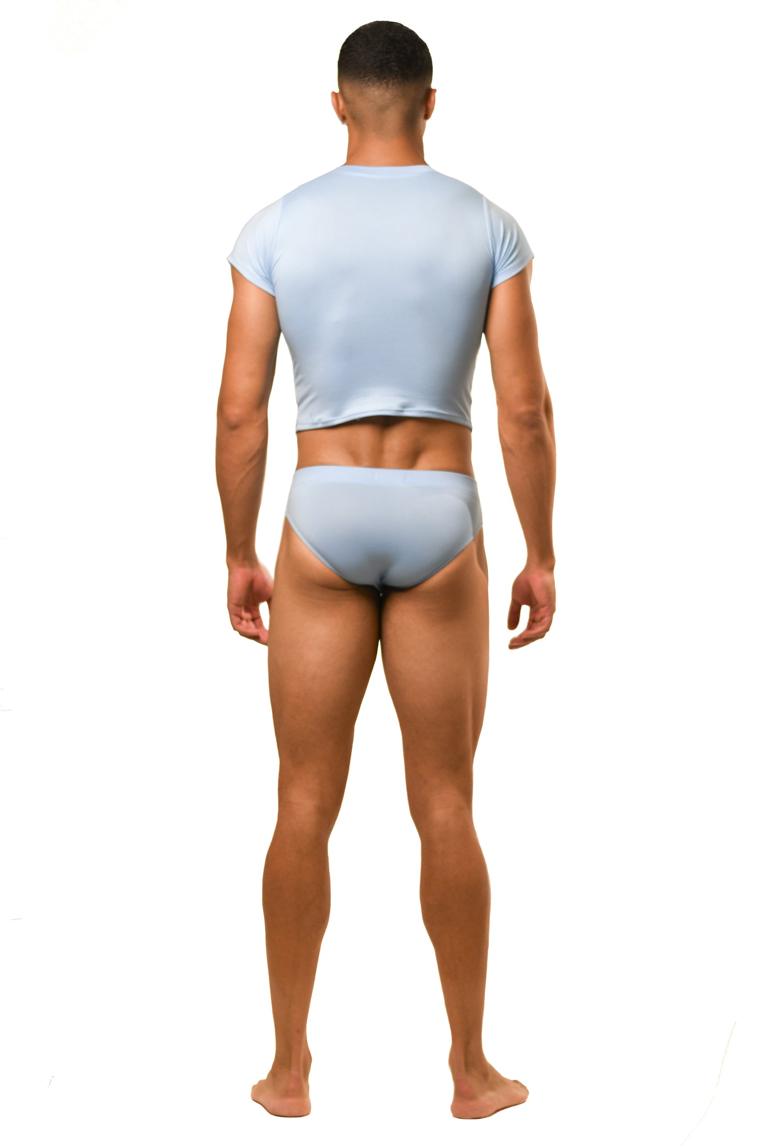 Baby Blue Magnet Baby Tee Brief Set