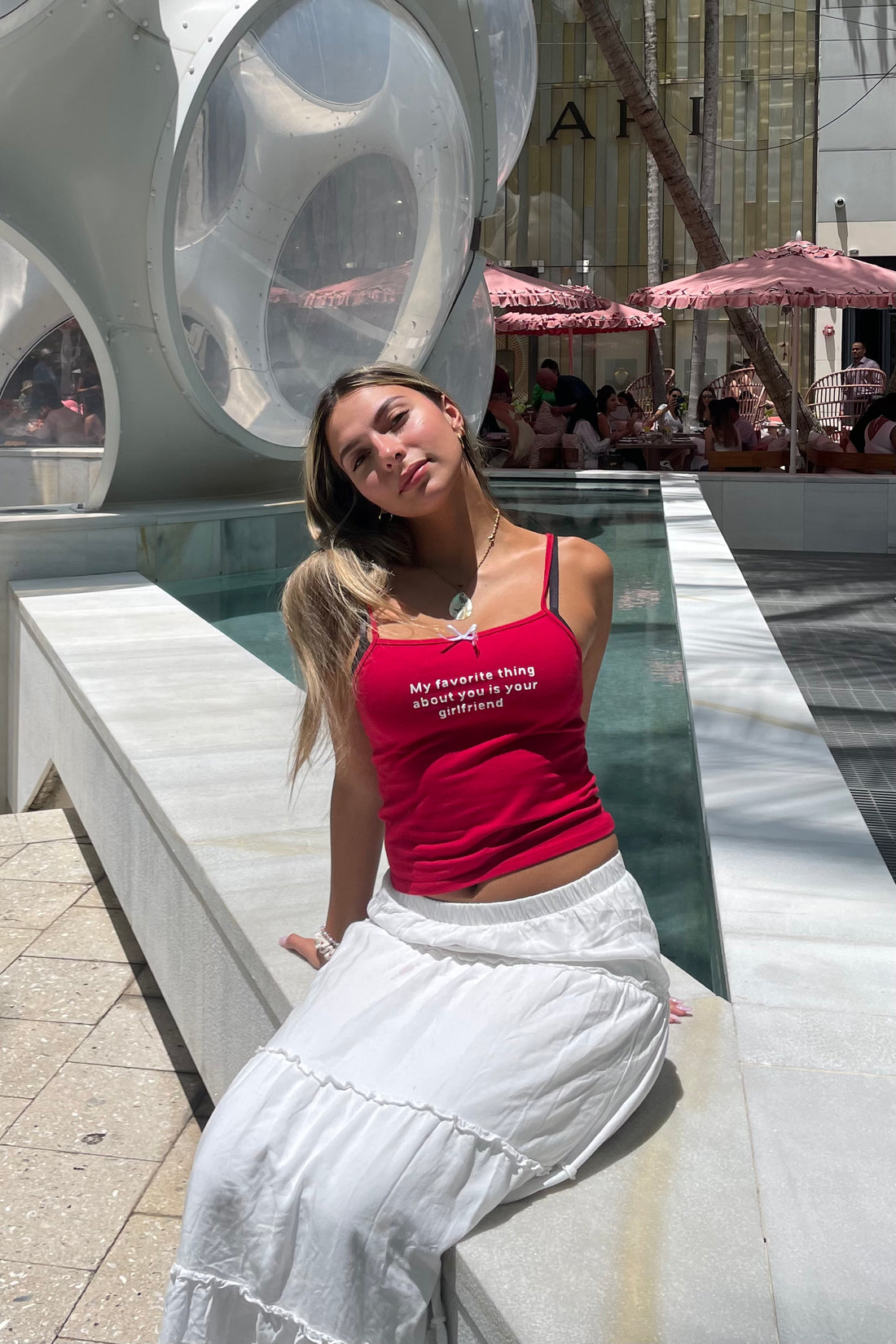 Girlfriend Red Tank Top