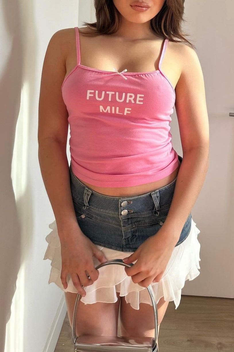 Future M*LF Pink Tank Top