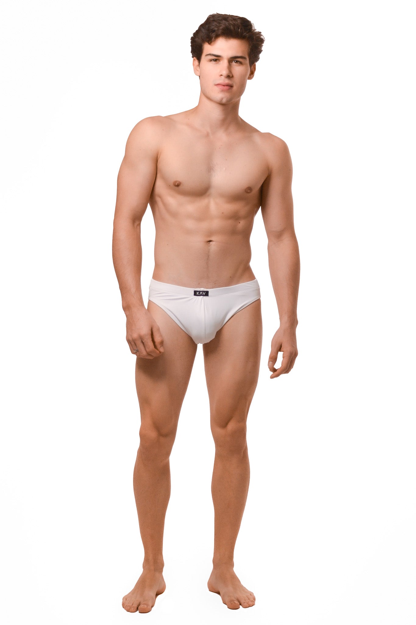 White Minimal Swim Brief