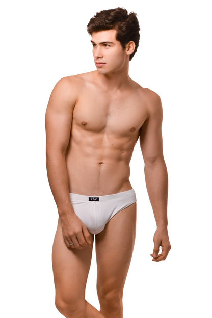 White Minimal Swim Brief